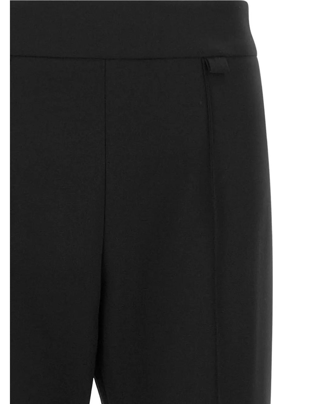 MISENITHE Black Pantalon Jane À Coupe Évasée