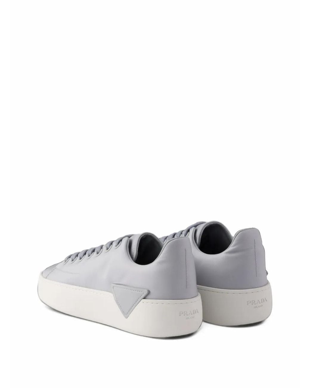Prada White Court Re-Nylon Sneakers