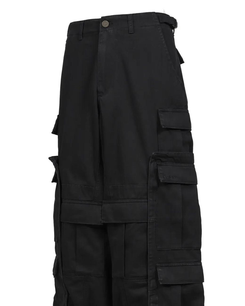 Vetements Black Merged Cargo Pants for men