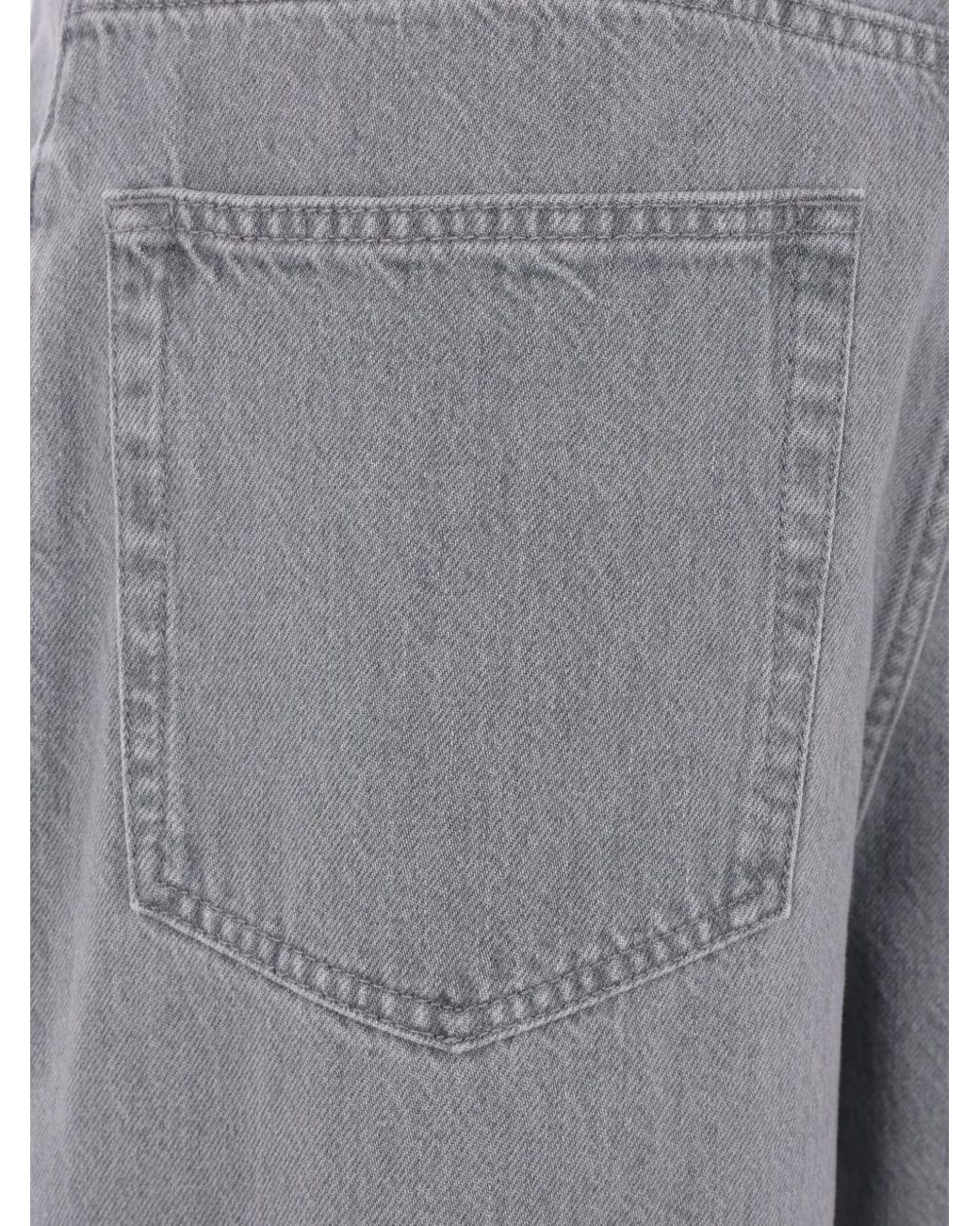 Rohe Gray Faded-Wash Jeans