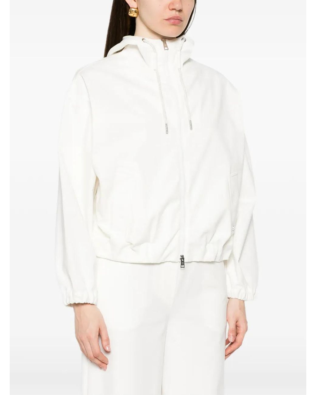 Panicale White Veste À Capuche