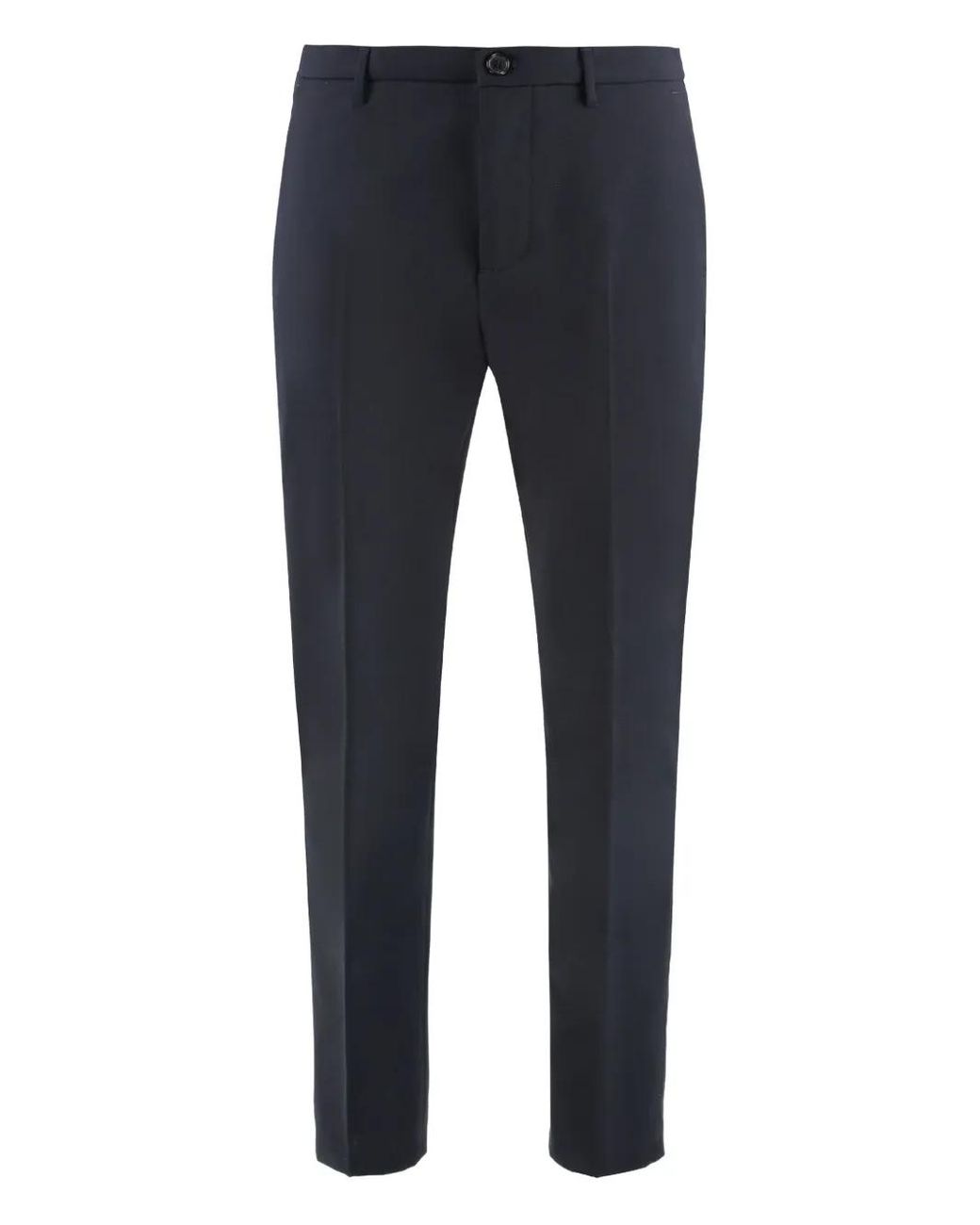Department 5 Blue Logo-Patch Trousers for men