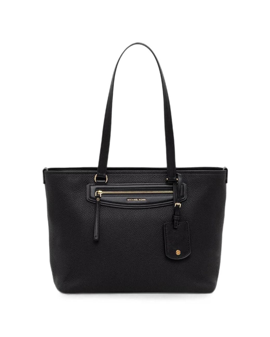 MICHAEL Michael Kors Black Jet Set Travel Leather Tote Bag