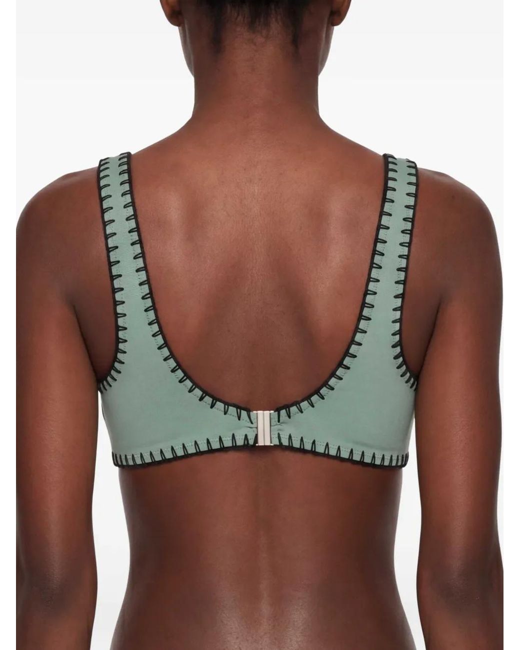 Nanushka Green Malti Bikini Top