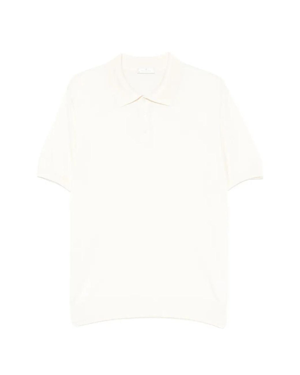 Panicale White Short-Sleeve Polo Shirt for men