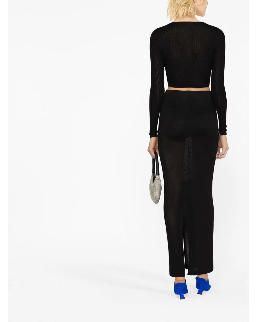 Tom Ford Black Elasticated-Waist Maxi Skirt