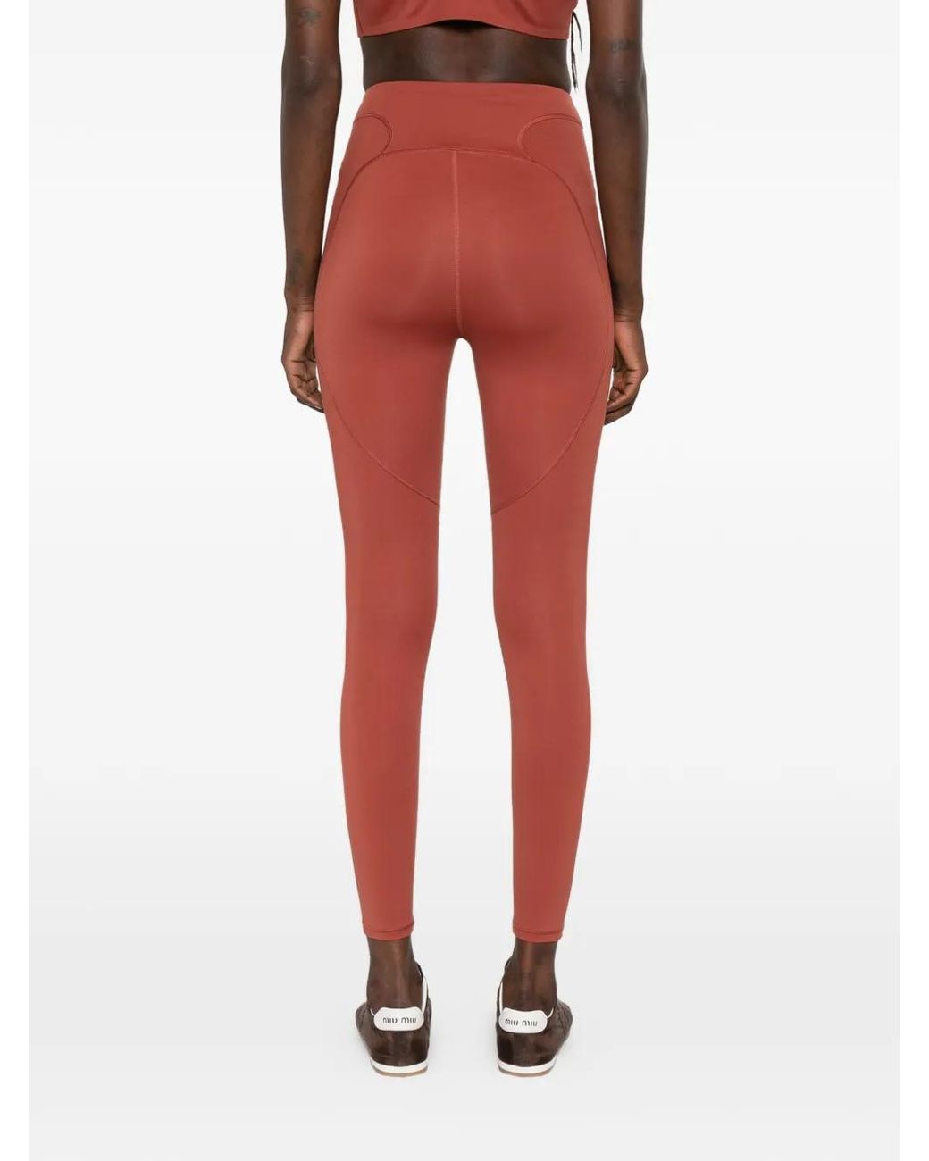 Adidas By Stella McCartney Red Training 7/8 Leggings