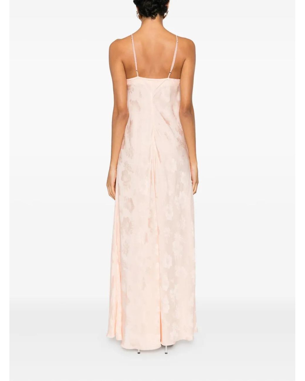 Forte_forte Pink Long Cape Dress