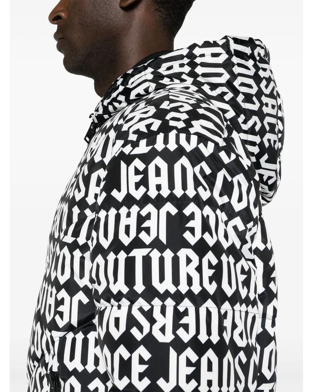 Doudoune Réversible À Capuche Versace Jeans Couture pour homme en coloris Black
