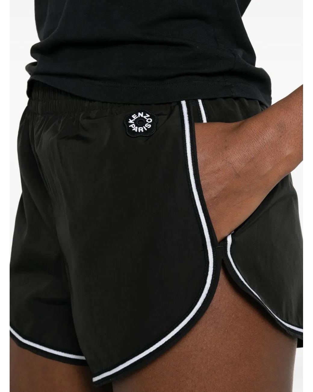 KENZO Black Logo Shorts