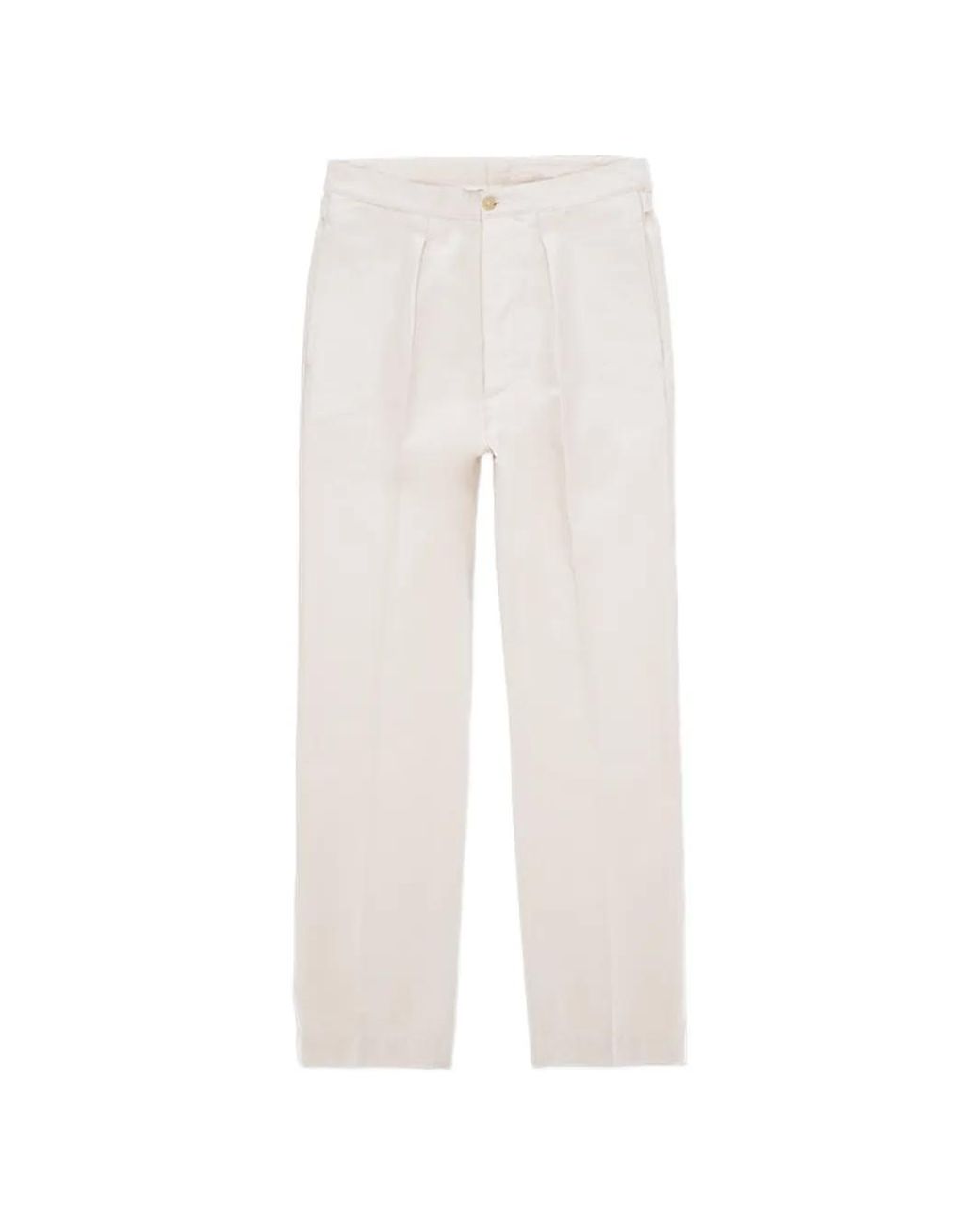Fortela White Oklahoma Trousers for men