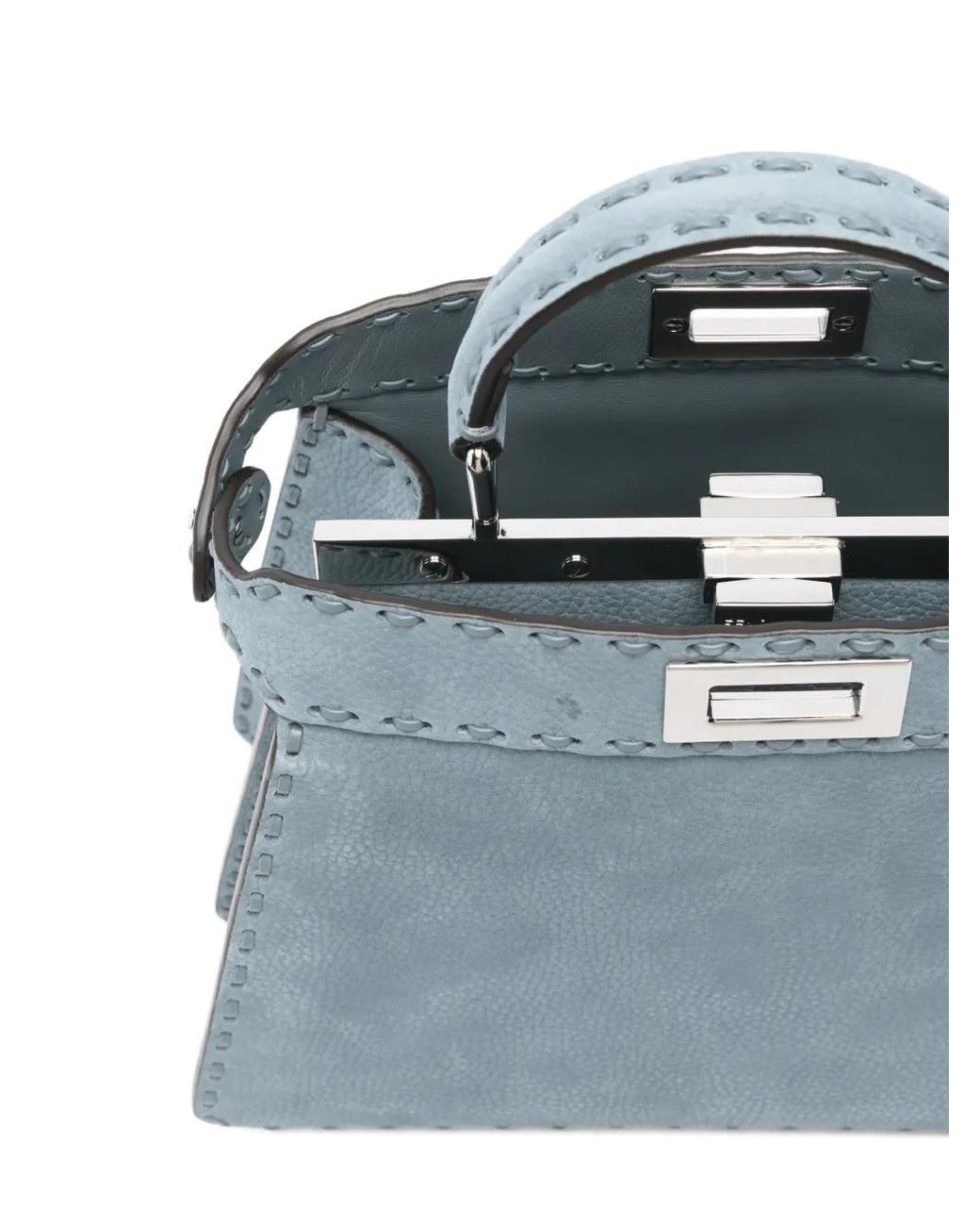 Fendi Blue Peekaboo Iseeu Small Bag