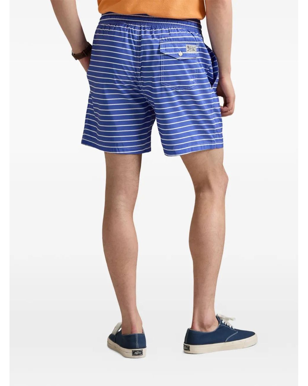 Polo Ralph Lauren Blue Striped Swim Shorts for men