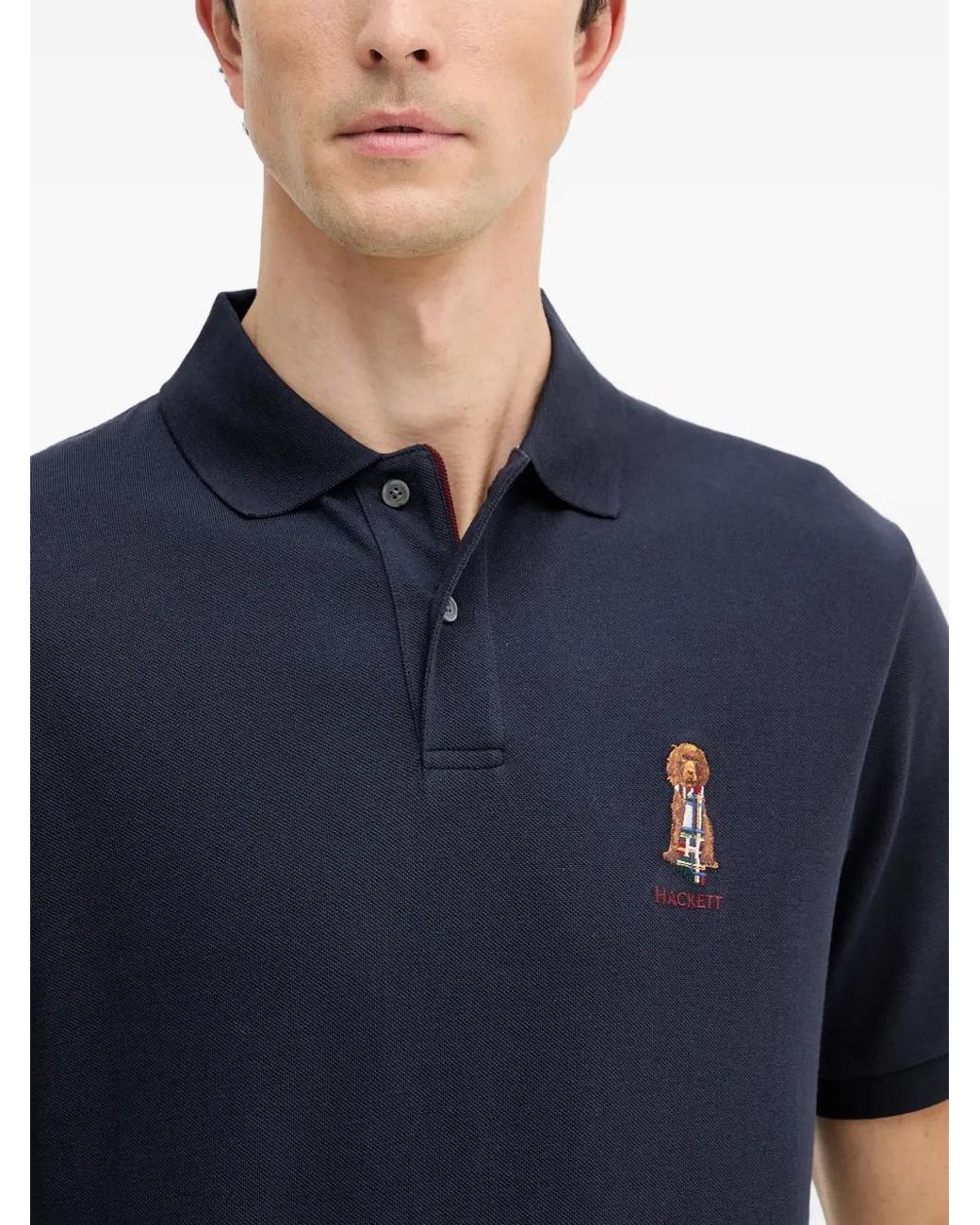 Polo En Coton Hackett pour homme en coloris Blue
