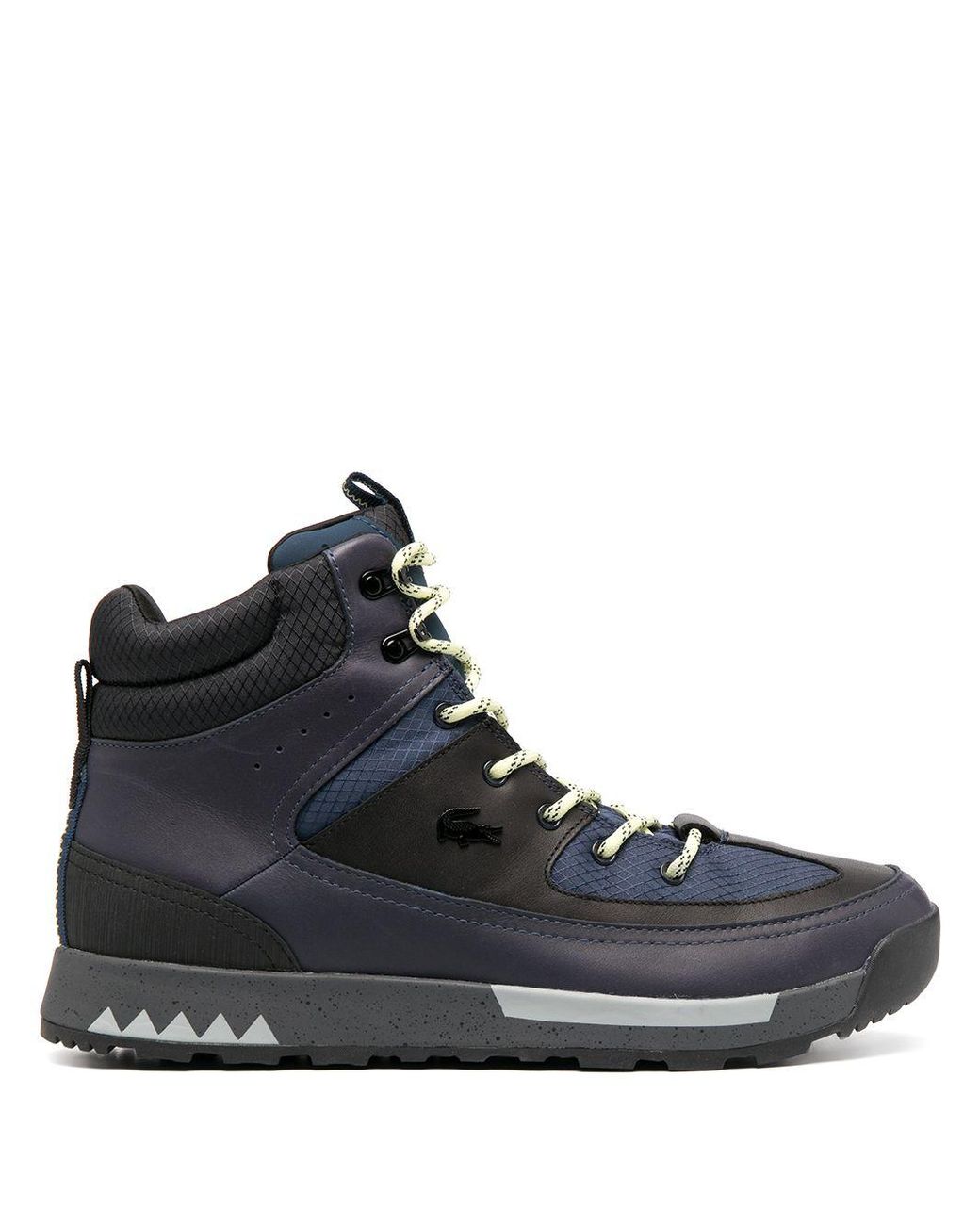 Lacoste Panelled High-top Trainer Boots In Blue For Men, 51% OFF