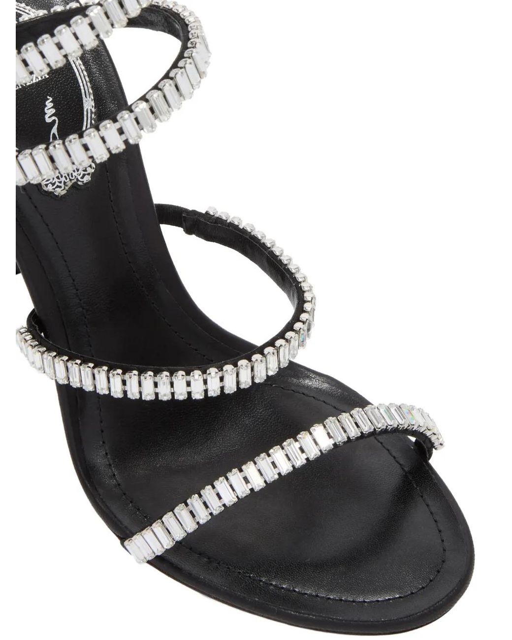 Rene Caovilla White Cleo Crystal-Embellished Sandals