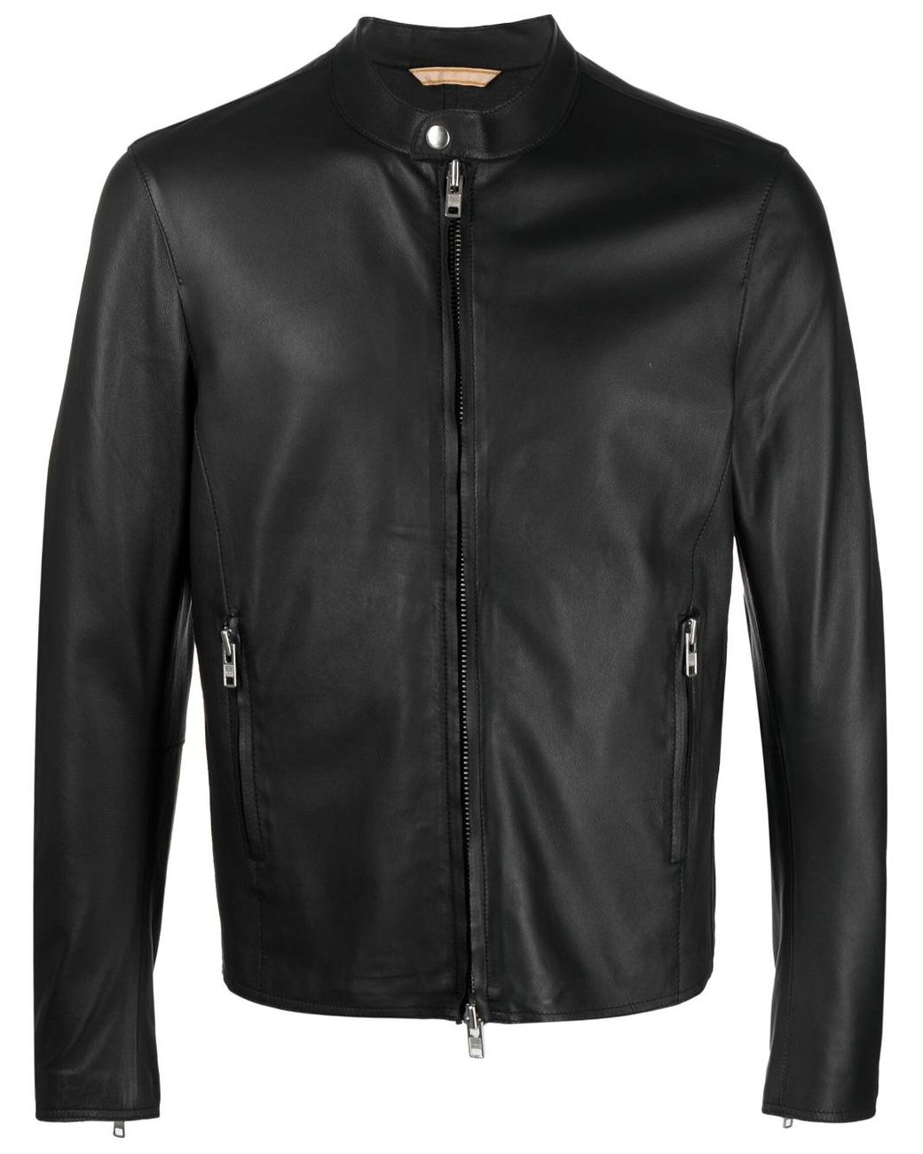 S.w.o.r.d 6.6.44 Plain Leather Jacket in Black for Men | Lyst