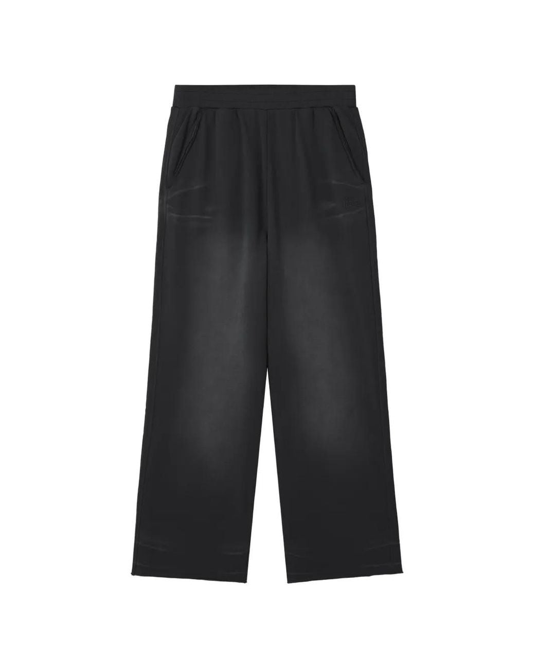 Izzue Black Faded-Effect Track Pants for men