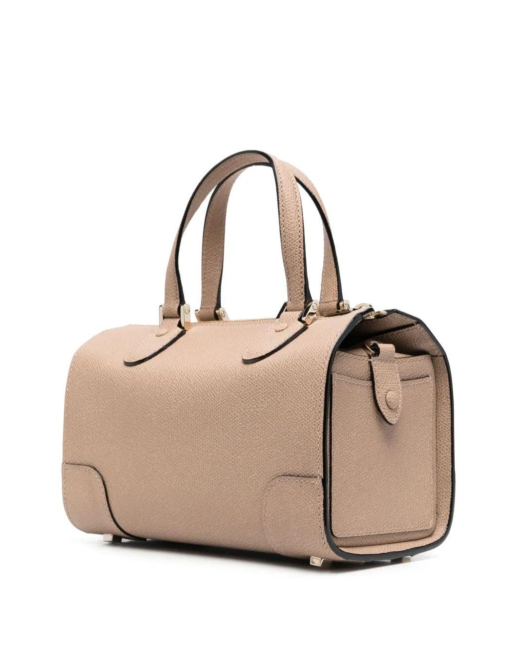 Valextra Natural Grained-Texture Leather Tote Bag