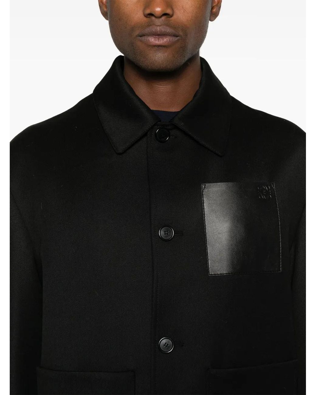 Loewe Black Workwear Shirt Jacket for men