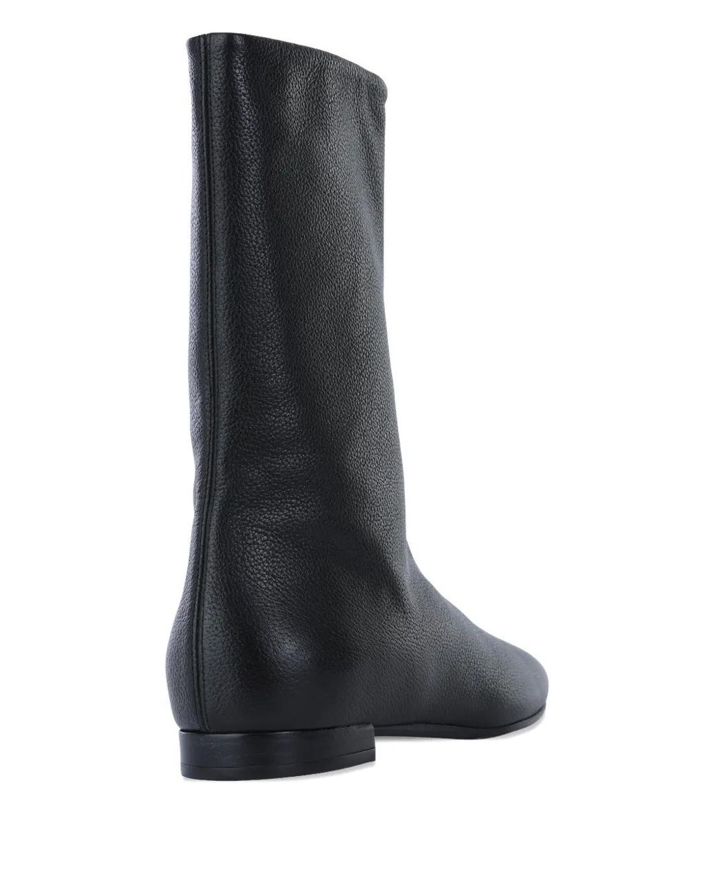 Totême Black Zip Leather Boots