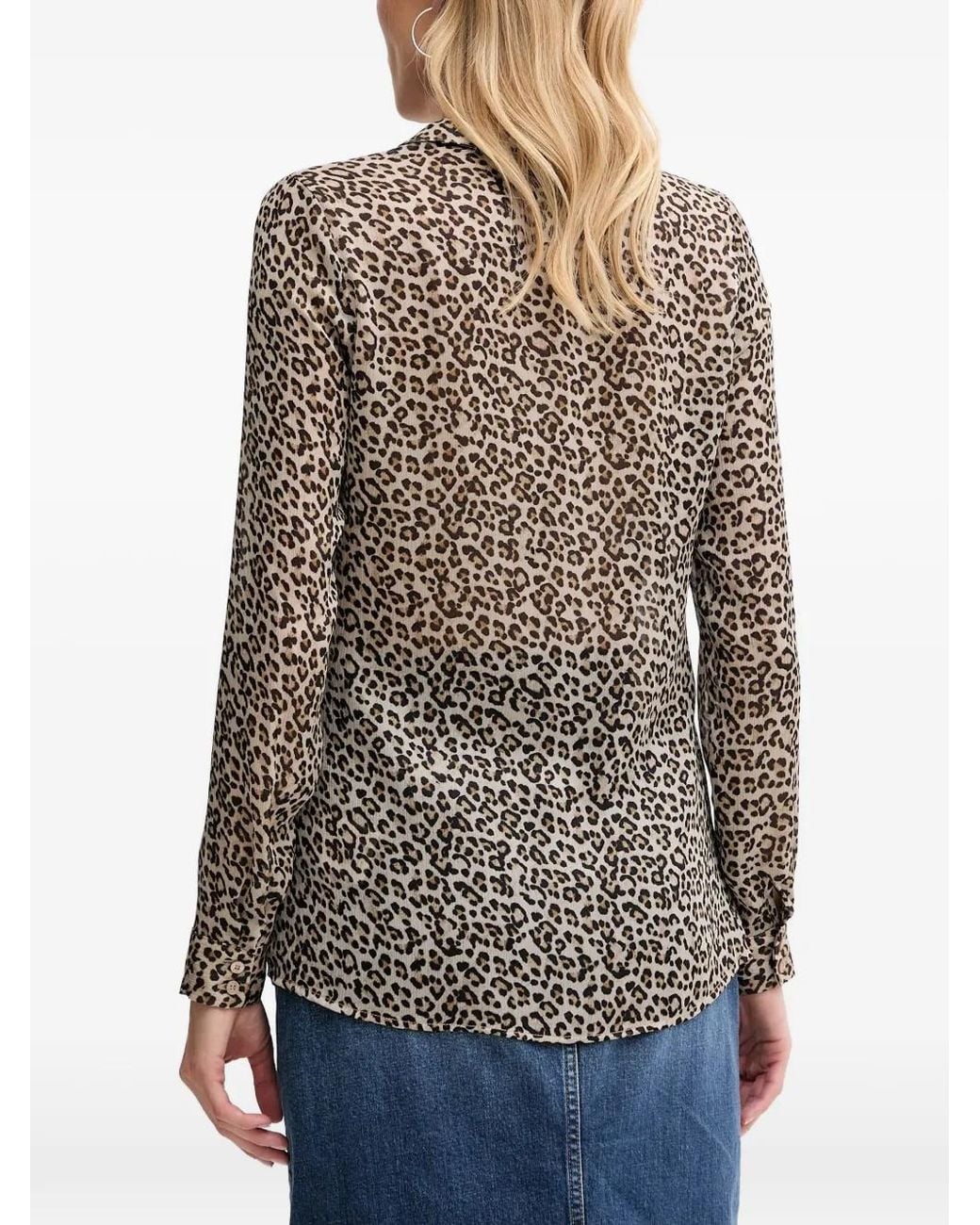 Guess Gray Chiffon Shirt