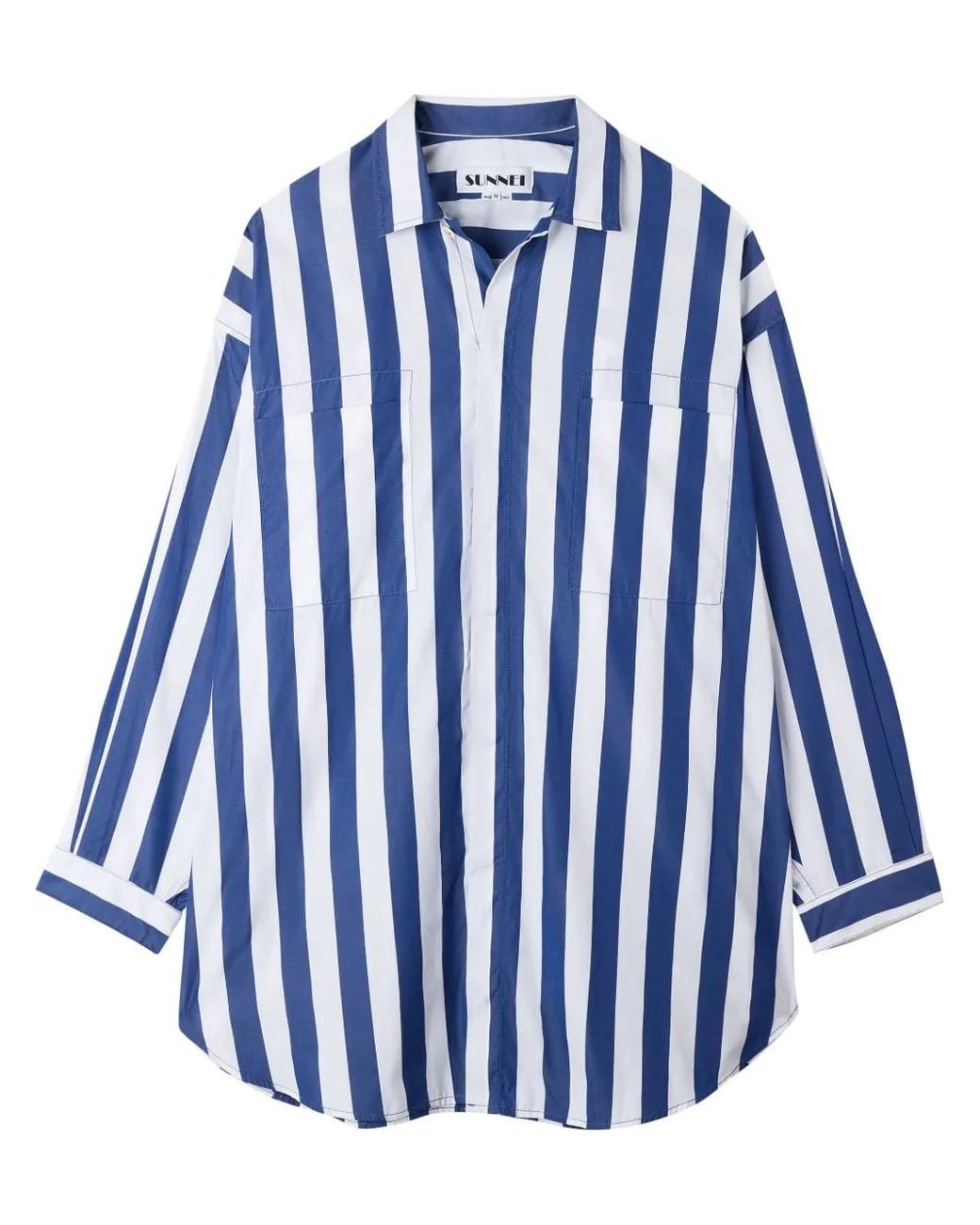 Sunnei Blue Striped Shirt