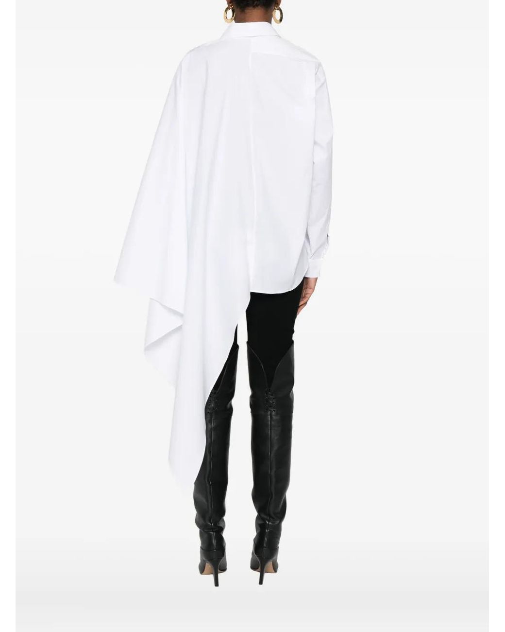 Moschino White Asymmetric Shirt
