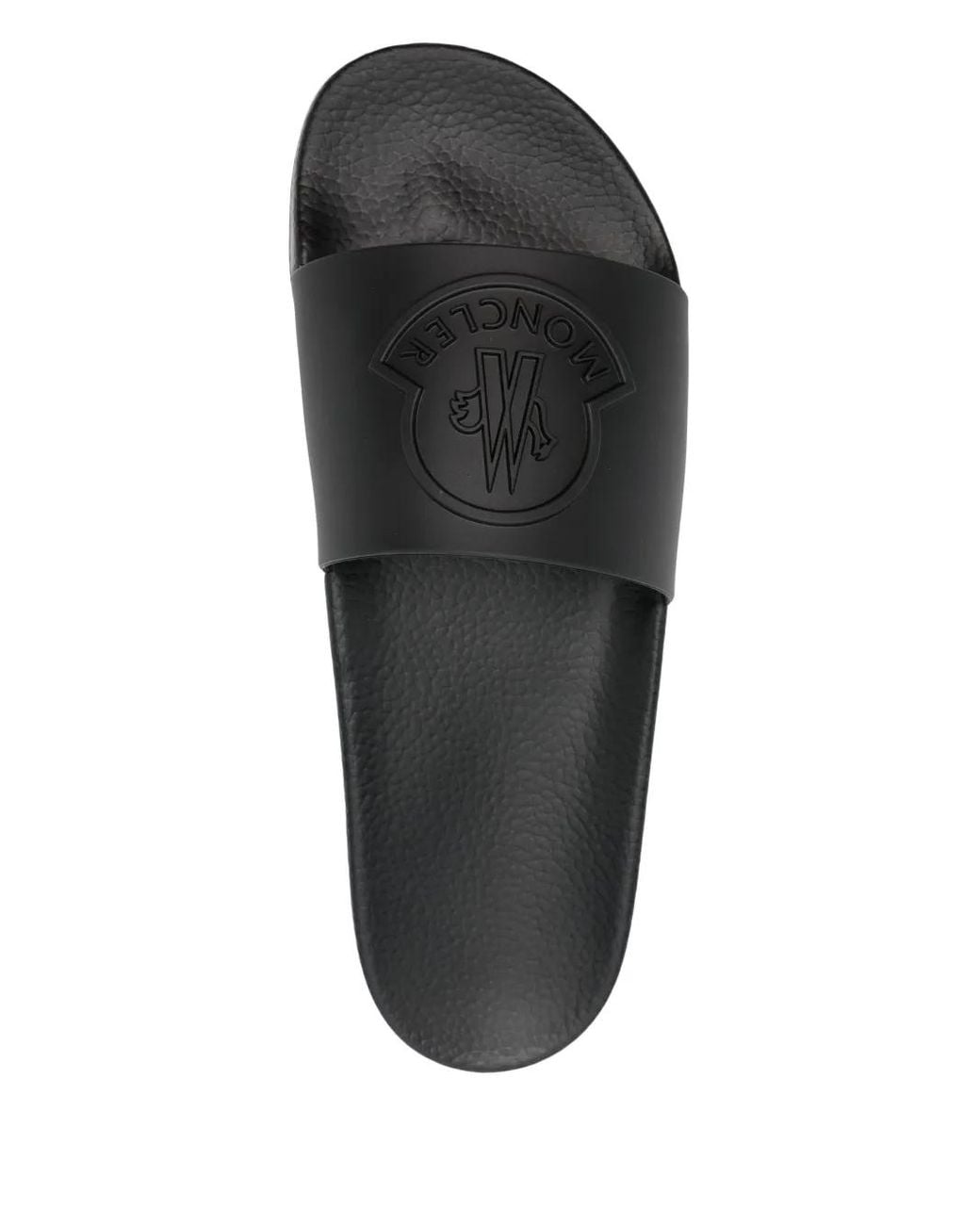 Moncler Black Basile Slides for men