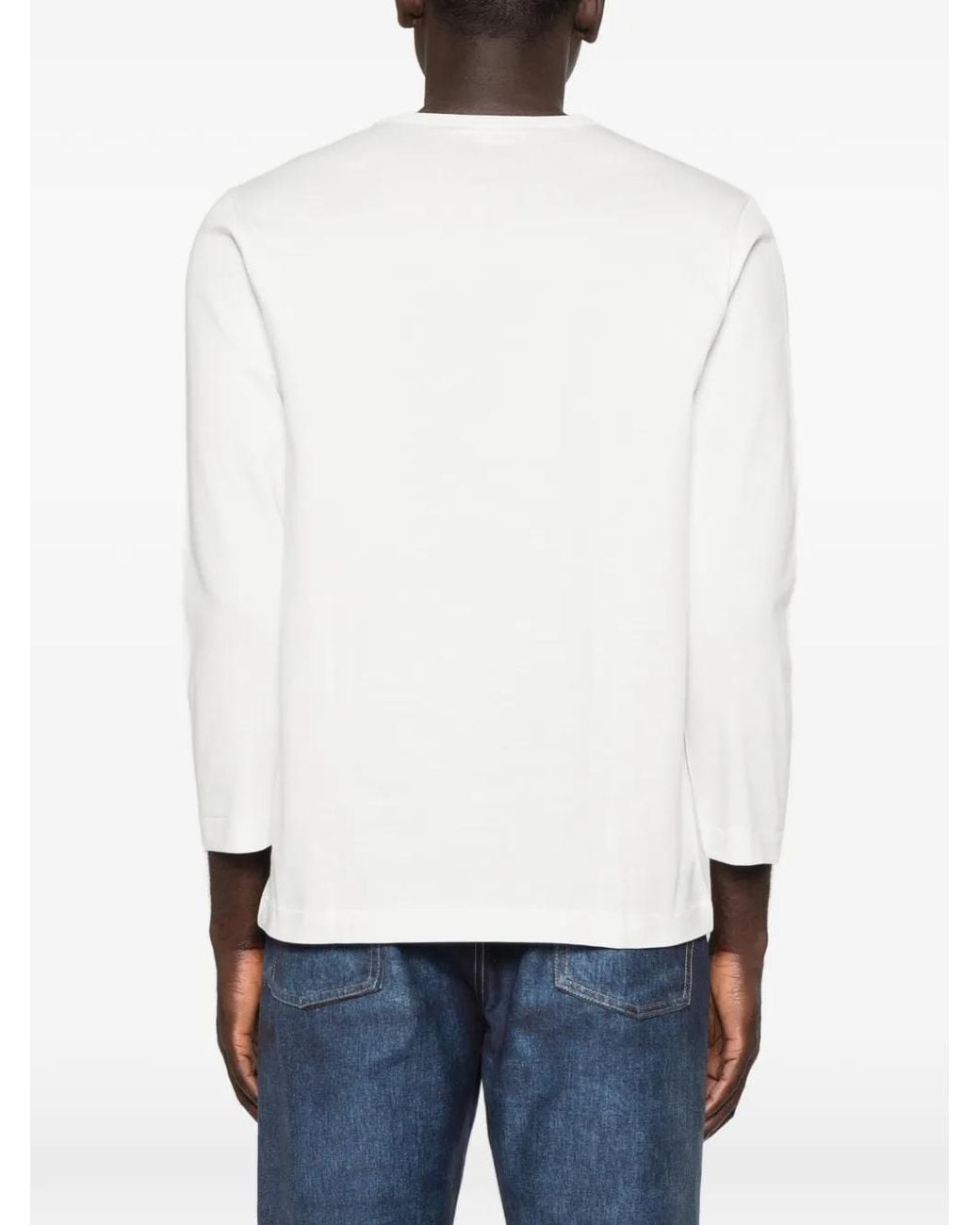 Junya Watanabe White Long-Sleeves T-Shirt for men
