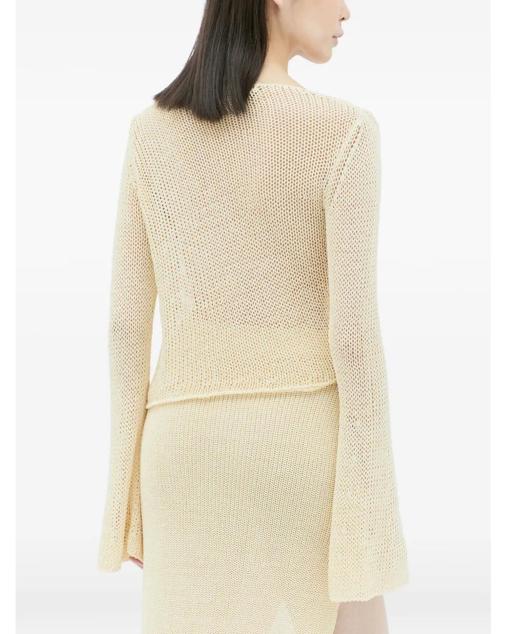 AYA MUSE Natural Dai Flared-Sleeve Top