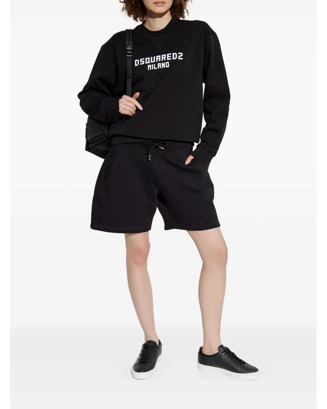 DSquared² Blue Printed Track Shorts