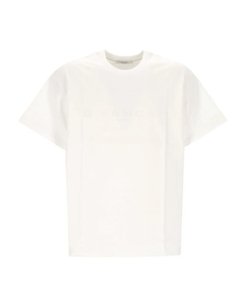 Givenchy Katoenen En Zijden T-Shirt Met Paris-Jacquard in het White voor heren