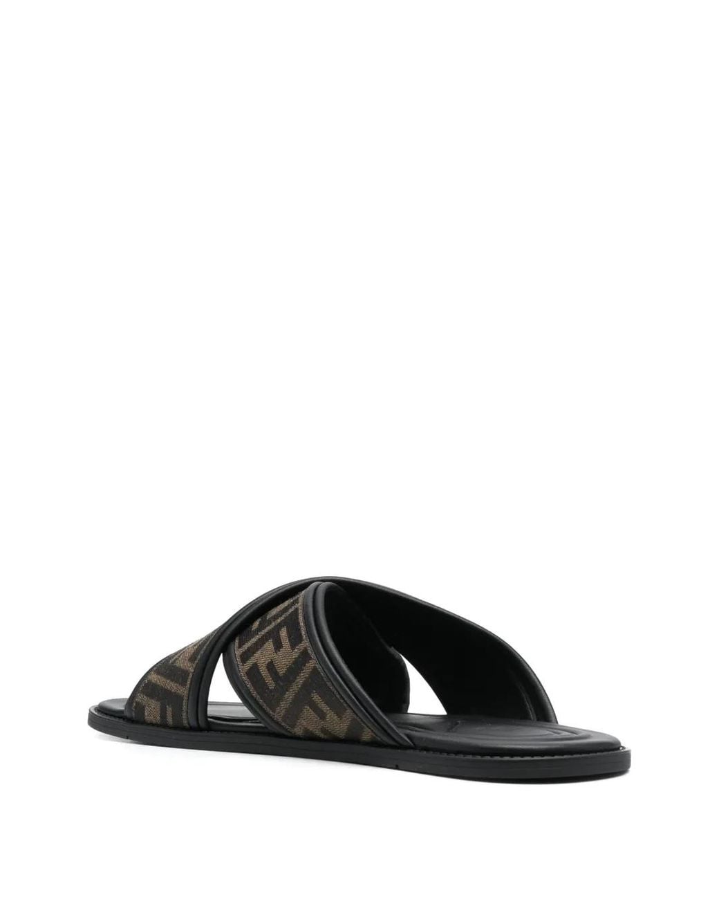 Fendi Pantoletten Mit Ff-Jacquard in Black für Herren
