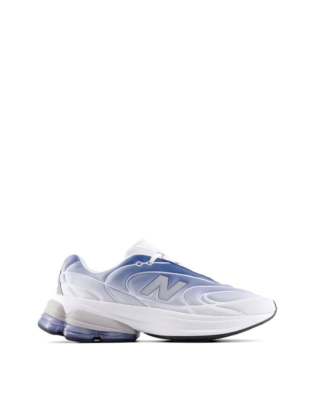 New Balance White Logo Panelled Sneakers