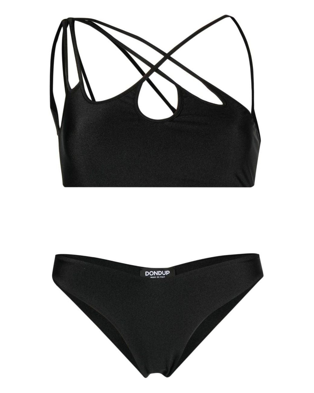 Dondup Cut-out Bikini in Black | Lyst