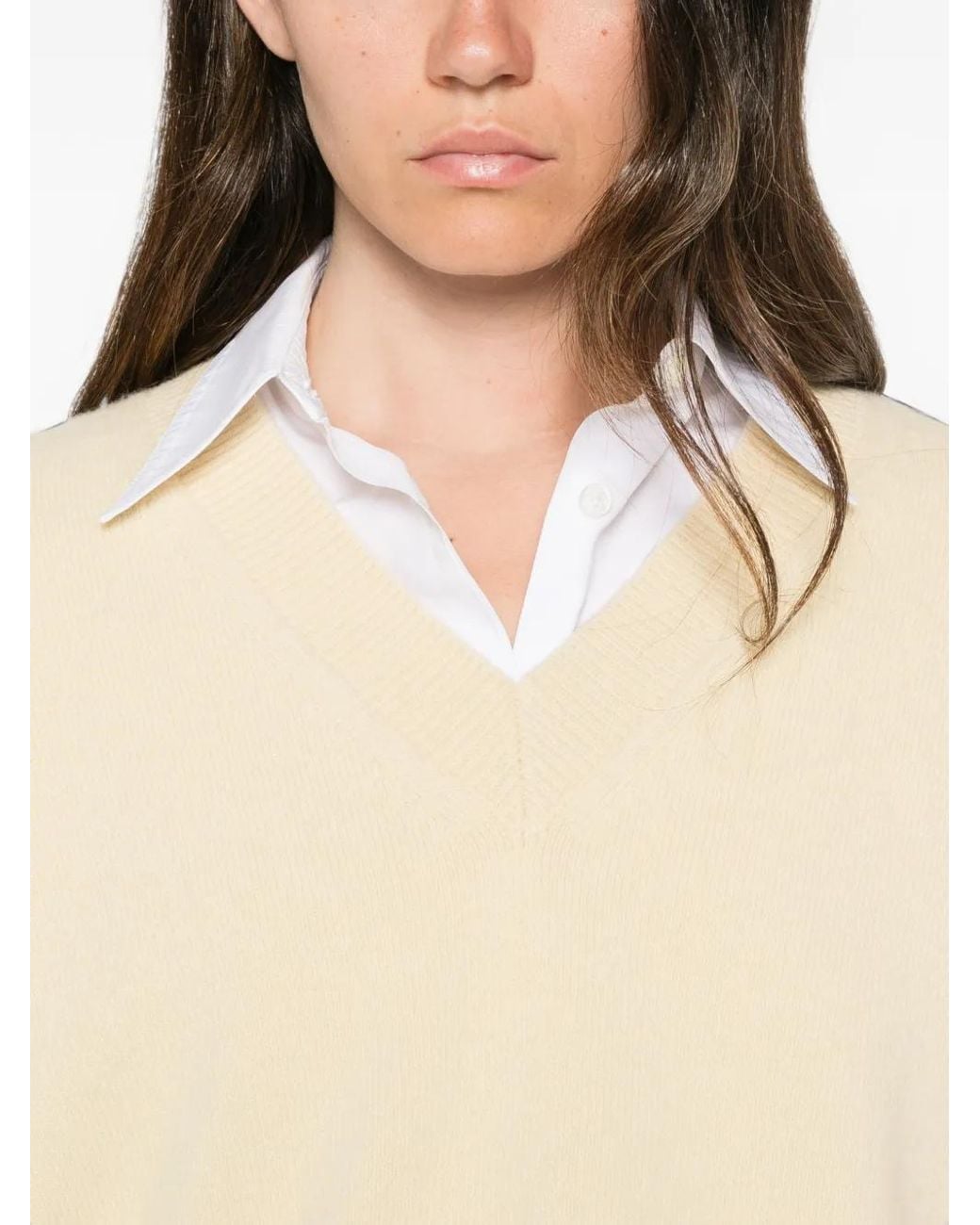 Rohe Natural V-Neck Sweater