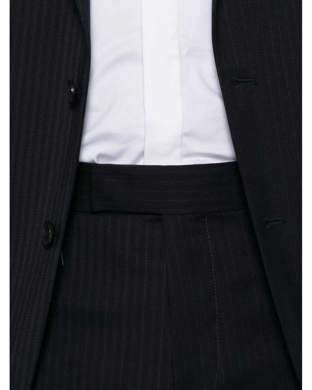 Paul Smith Blue Costume À Fines Rayures for men