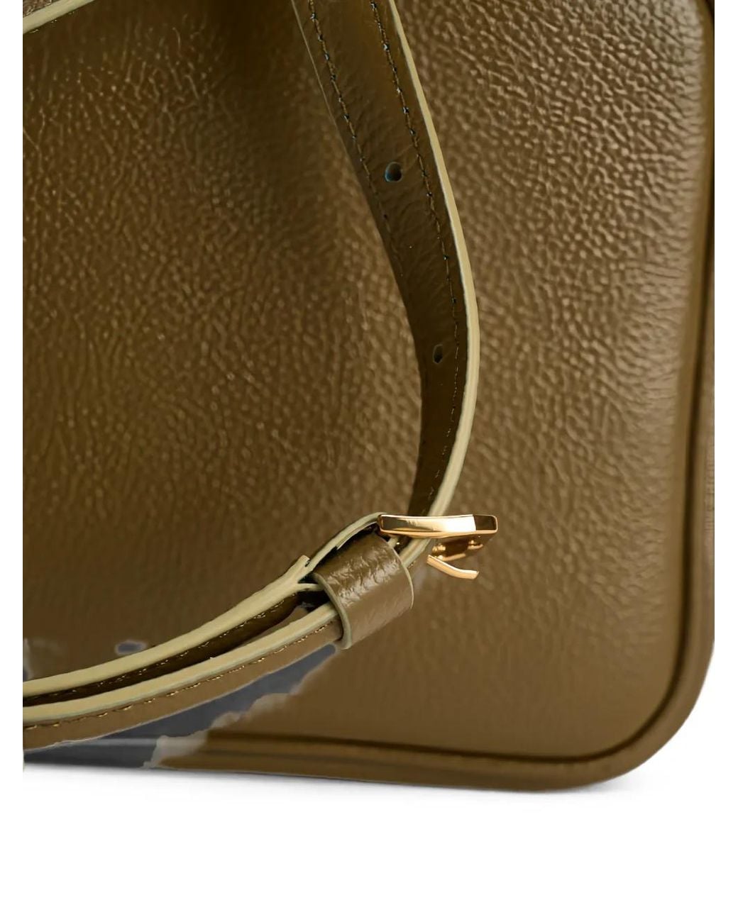 Patrizia Pepe Green All Day Logo-Plaque Grained Cross Body Bag