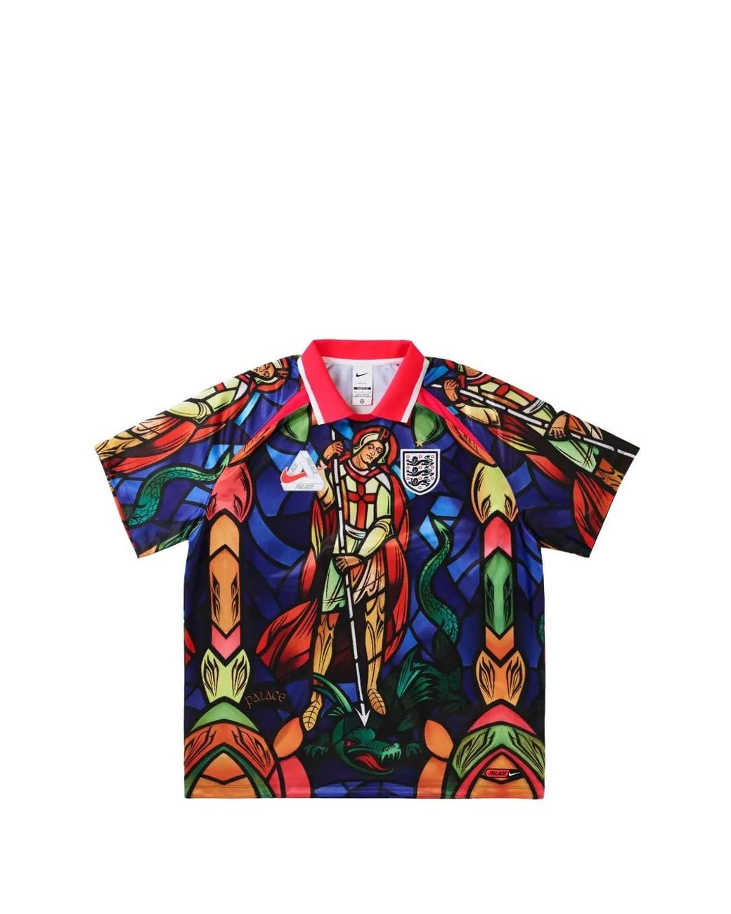 Nike Blue X Palace England Graphic-Print Football Jersey for men