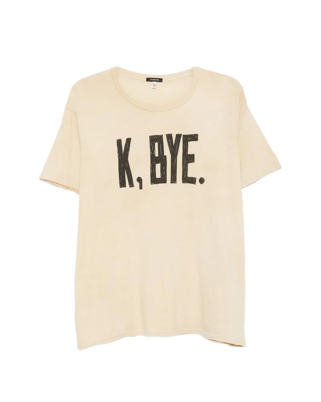 R13 Natural K Bye Boy T-Shirt for men