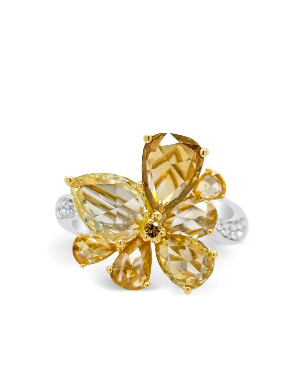 HYT Jewelry Metallic Cocktail Diamond Ring