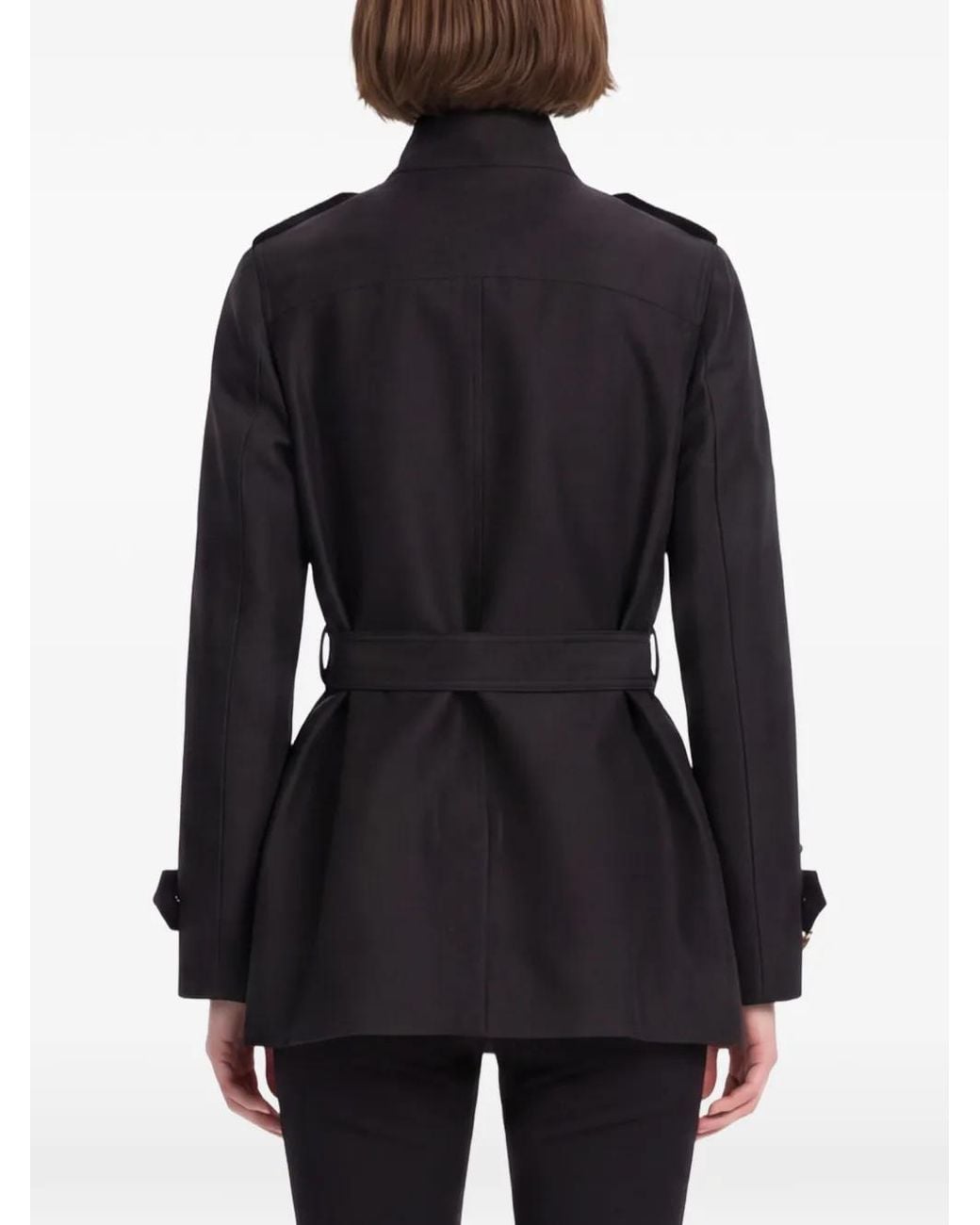 Zimmermann Black Veste Boutonnée Valiant À Taille Ceinturée