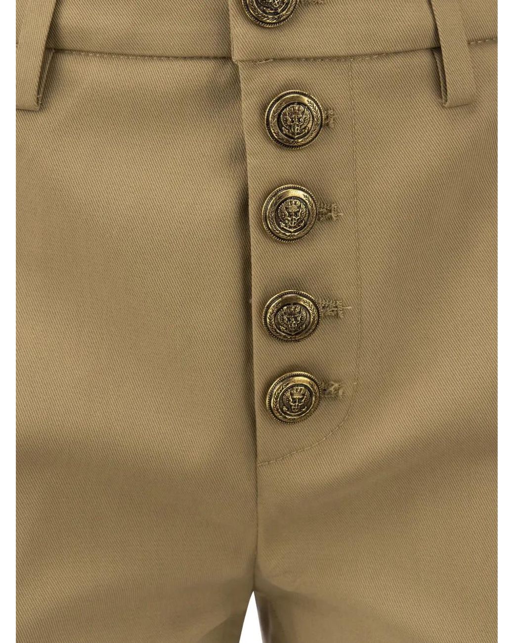 Dondup Natural Carmen Buttoned Trousers