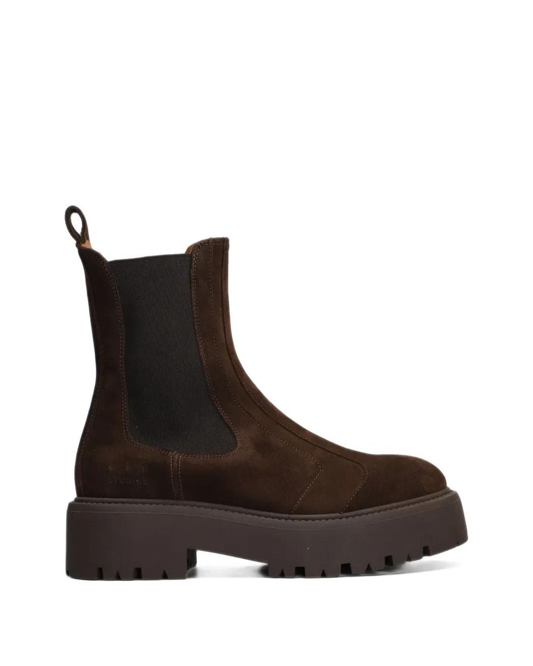 COPENHAGEN Brown Suede Platform Boots