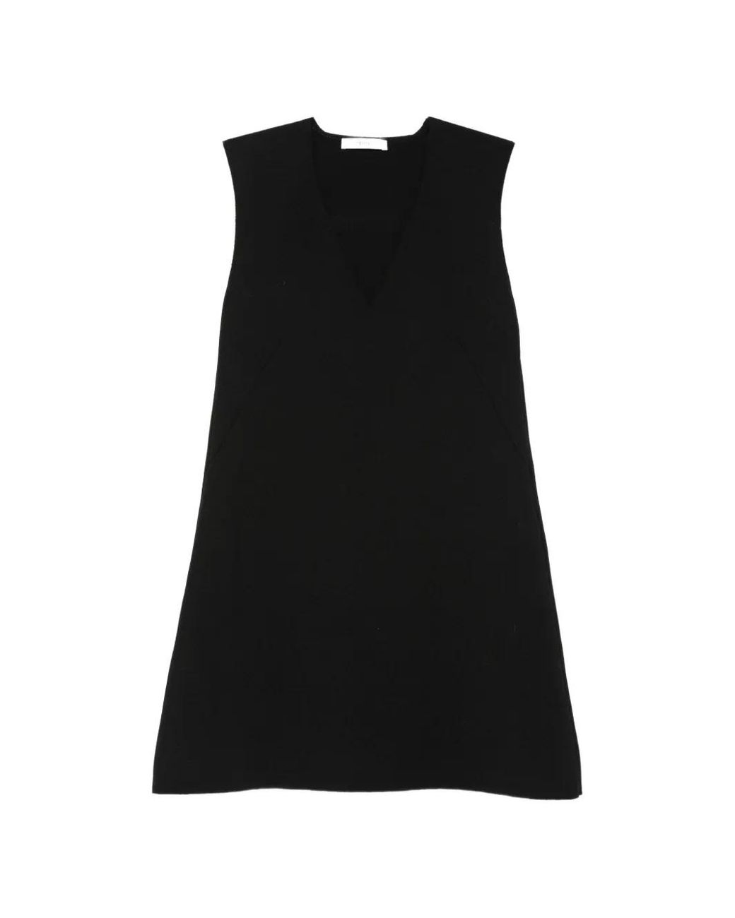 Fendi Black V-Neck Sleeveless Dress