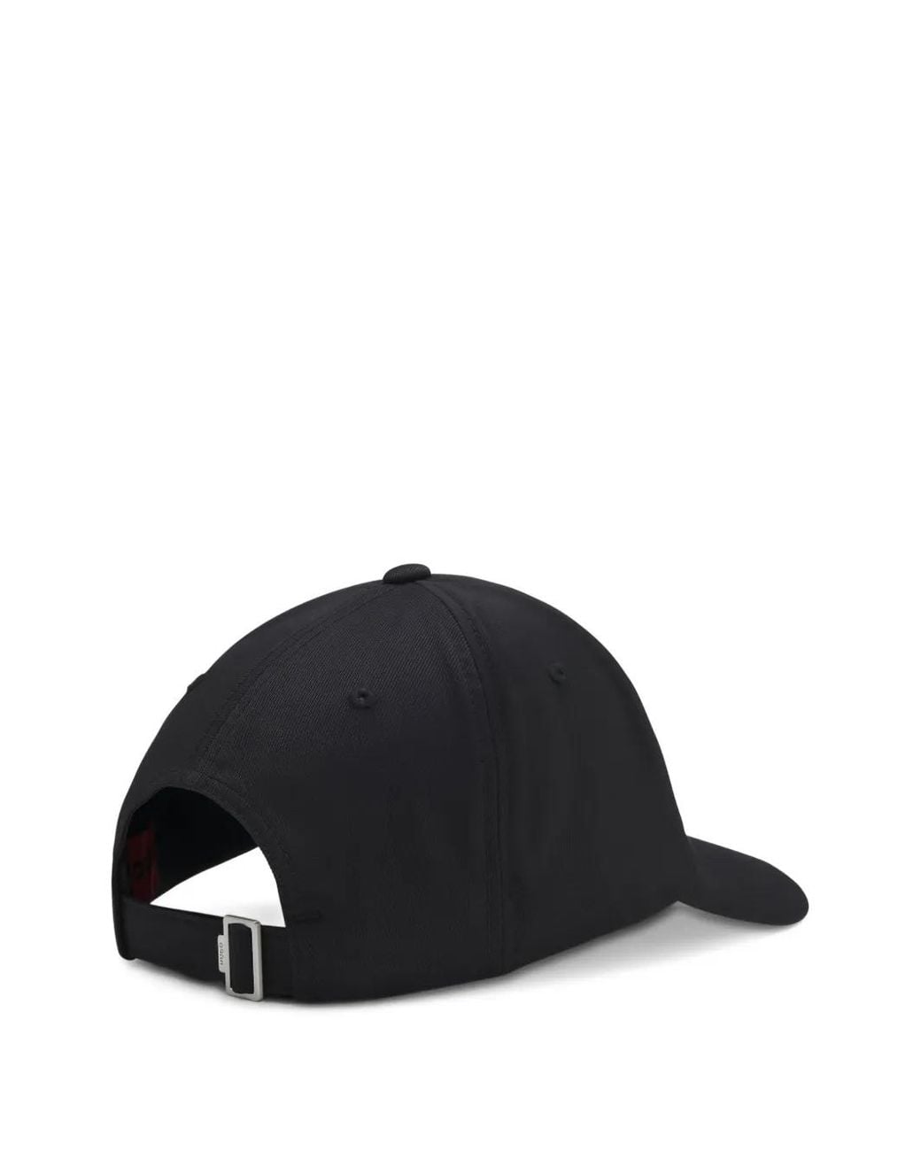 HUGO Black Heart-Embroidered Logo Cap for men