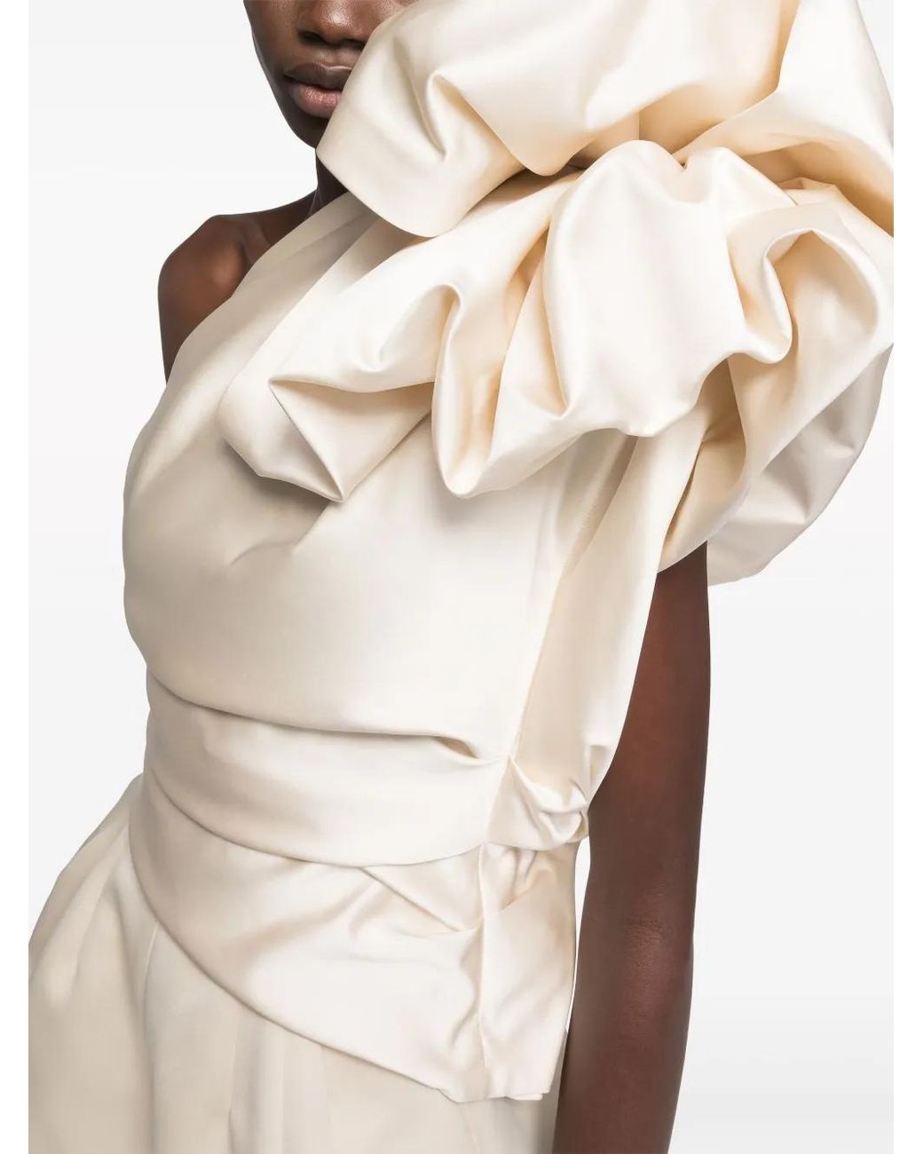 AZ FACTORY Natural Wisteria Flora-Ruffle Top
