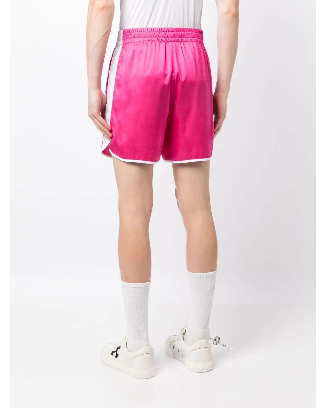 BLUE SKY INN Pink Waiter Elasticated-Waistband Shorts for men