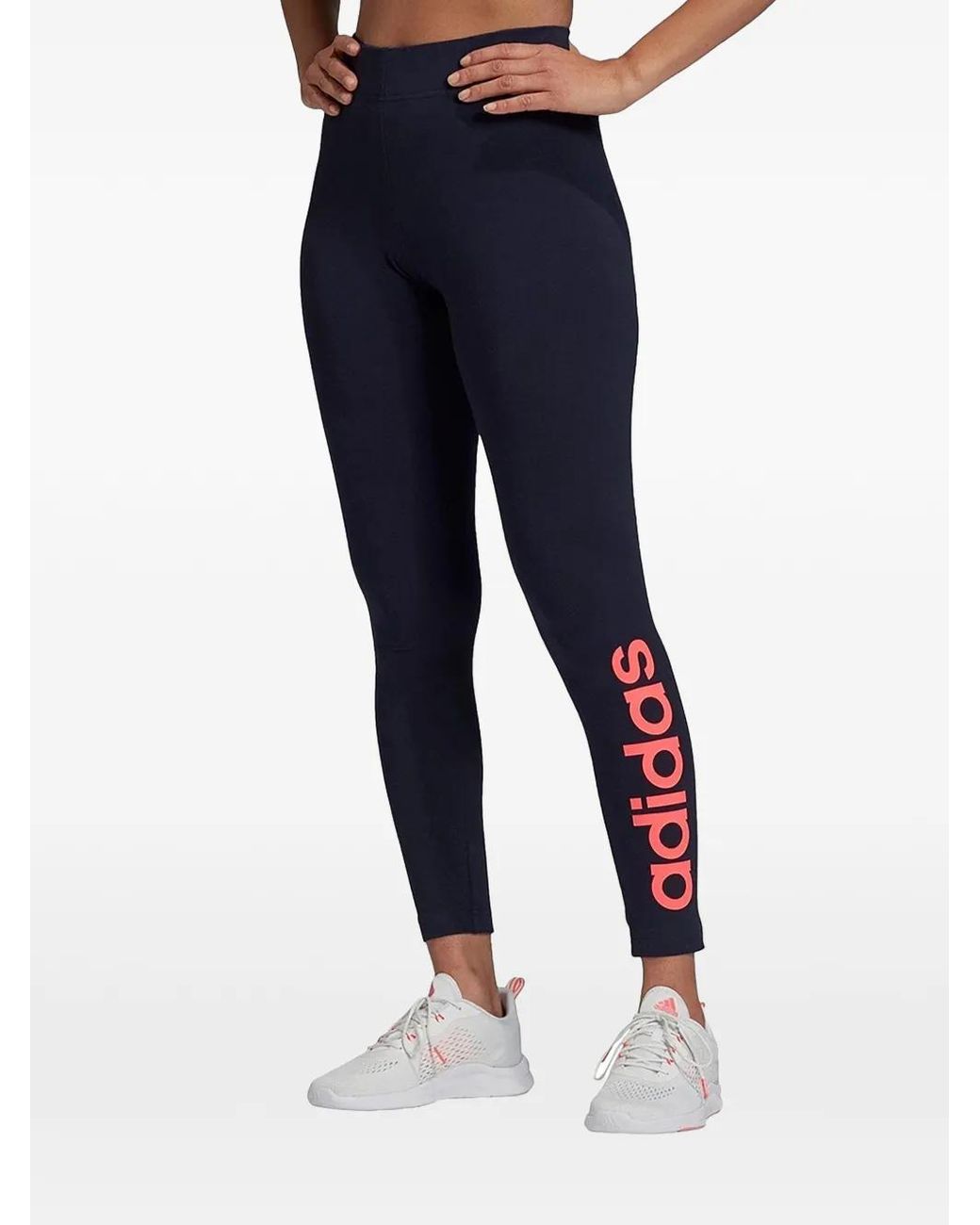 Adidas Linear Mix Legging in het Blue